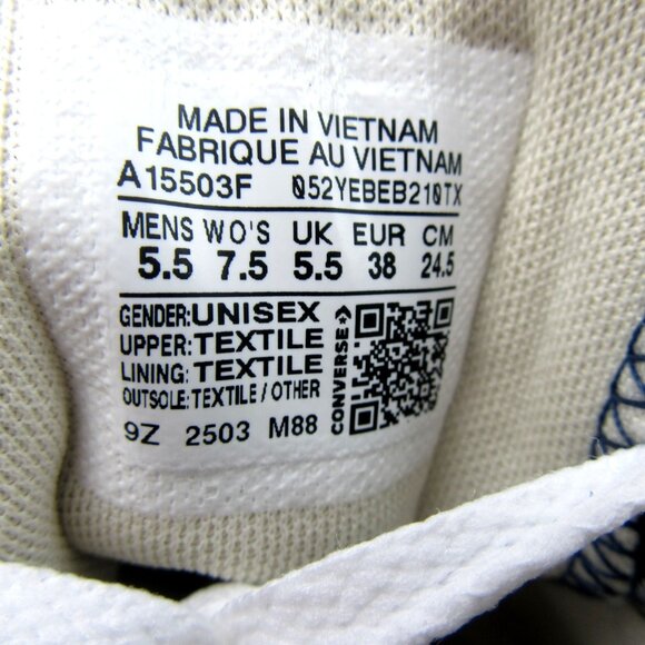 Converse Chuck Taylor All Star HI Archive Stars Womens Size 7.5 Navy NEW - Picture 11 of 14